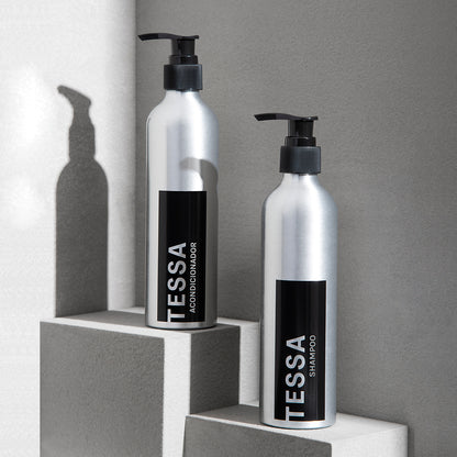 Shampoo y Acondicionador de ingredientes naturales marca TESSA